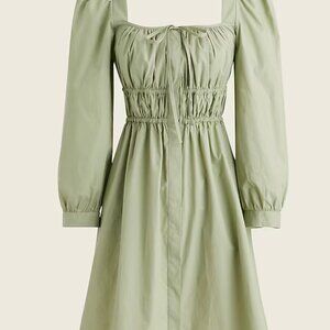 J. Crew Cinched-waist cotton poplin dress / Size 0
